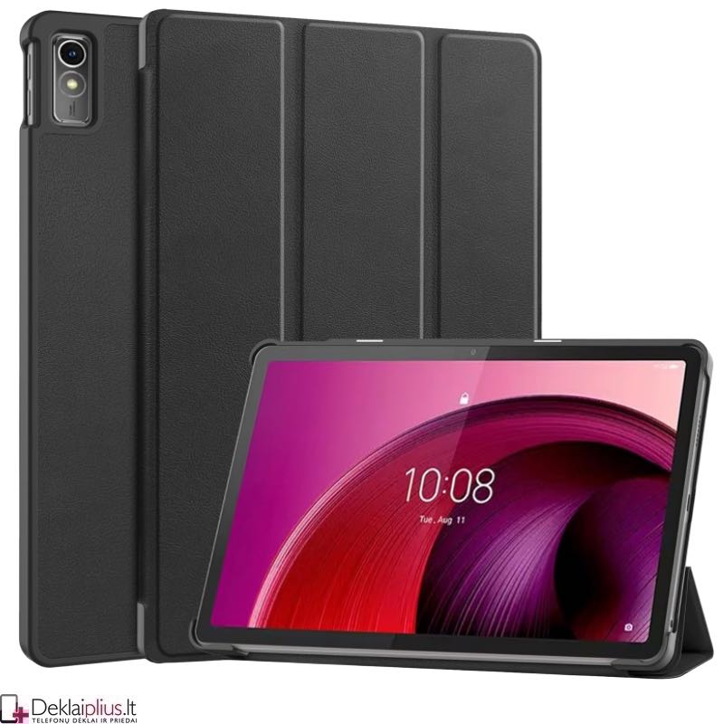 Dirbtinės odos atverčiamas dėklas - juodas (Lenovo Tab M10 5G 10.6) Dirbtinės odos atverčiamas dėklas - juodas (Lenovo Tab M10 5G 10.6)